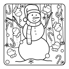 Christmas Coloring Page for Kids