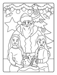 Christmas Coloring Page for Kids
