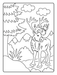 Christmas Coloring Page for Kids
