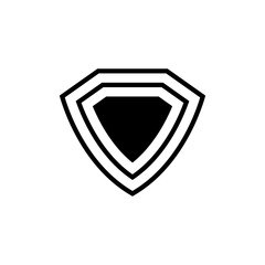 shield with diamonds
