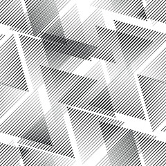 Seamless pattern with speed lines.Triangles
 unusual poster Design .repeating , diagonal, slanting, oblique Black Vector stripes .Geometric shape. Endless texture