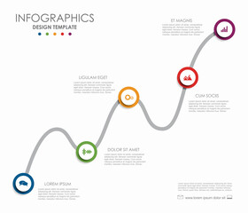 Infographic design template with place for your data. Vector illustration.