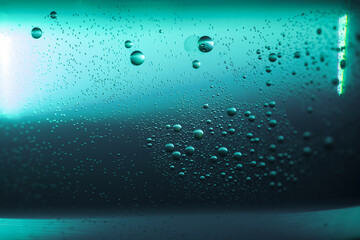 Naklejka na ściany i meble water drops on glass