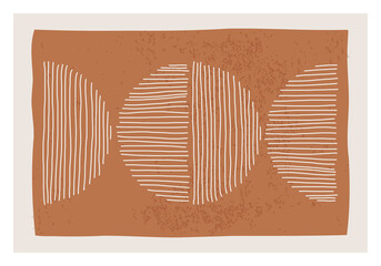 Trendy abstract creative minimalist artistic hand drawn composition