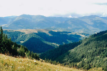 view of the mountains