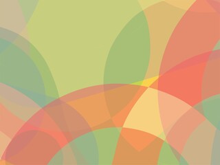Beautiful of Colorful Art Green, Red and Yellow, Abstract Modern Shape. Image for Background or Wallpaper