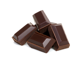 Chocolate isolated on white