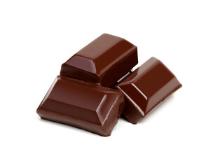 close up of chocolate pieces