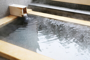 Obraz premium 温泉風呂