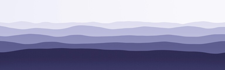 modern panoramic picture of mountains peaks in clouds digital graphic backdrop illustration