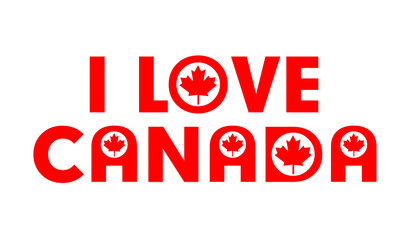 I love Canada sign
