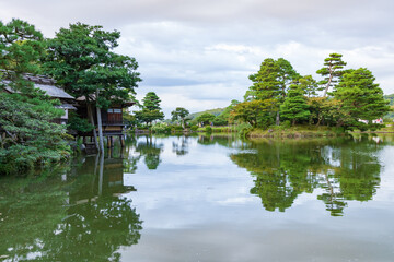 Fototapeta na wymiar Kanazawa Kenrokuen garden in Japan