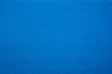 Close-up on blue cotton fabric  cloth 