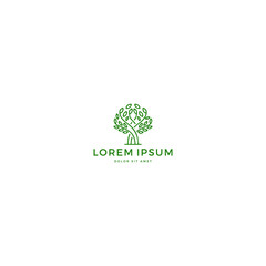 tree logo design vector
