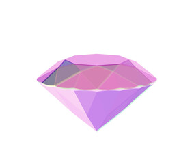 abstract pink ruby stone, amazing precious diamond, 3d render