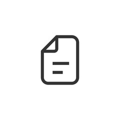 File icon. Paper sheet symbol modern, simple, vector, icon for website design, mobile app, ui. Vector Illustration