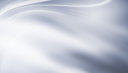 Abstract white and gray futuristic background. Light lines, waves. Blank gradient banner.