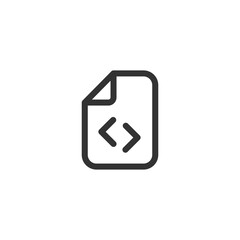 Html doc icon. Code file symbol modern, simple, vector, icon for website design, mobile app, ui. Vector Illustration