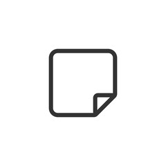 Fototapeta premium Sticky note icon. Sticky paper symbol modern, simple, vector, icon for website design, mobile app, ui. Vector Illustration