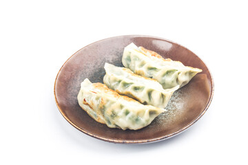 Fried Dumpling isolated on white