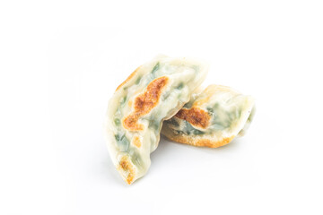 Fried Dumpling isolated on white