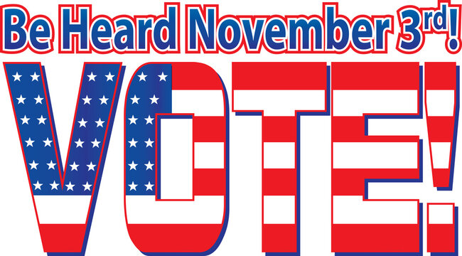 Be Heard November 3 VOTE Banner