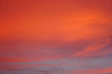 Selective focus on  twilight beautiful sky background