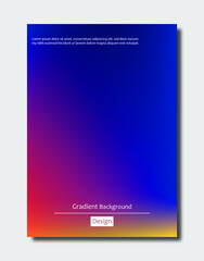 Colorful modern gradient background for template, brochure, flyer, cover design.