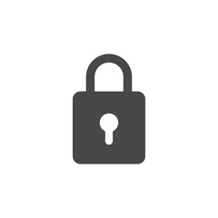 Door lock icon. Password and security concept. Personal access, user authorization, login, security technology. Vector illustration.
