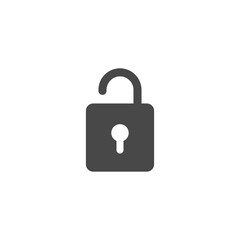 Door lock icon. Password and security concept. Personal access, user authorization, login, security technology. Vector illustration.
