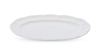 white plate isolated on white background