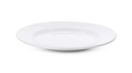 white plate isolated on white background