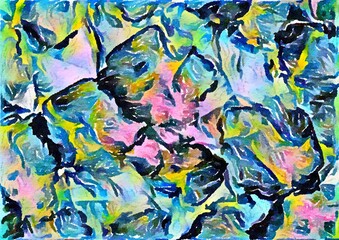 Obraz premium Watercolor painted background. Abstract Illustration wallpaper. Brush stroked painting. 2D Illustration.
