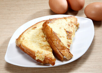 toast bread with egg- french toast.