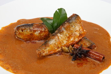 Fish curry is a dish in Indonesian,Malaysian and Singaporean cuisines with mixed Indian and Chinese origins.