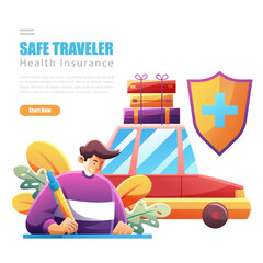 Signing Insurance For Safe Traveling