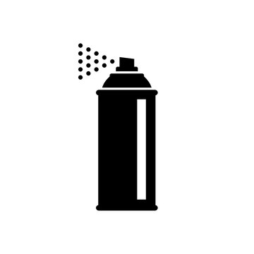  Spray can vector icon on white background