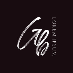 Letter GB luxury logo design vector