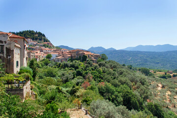 Fototapeta na wymiar Panoramic view of sant'angelo a fasanella