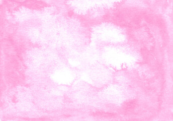 Abstract watercolor texture background. Creative wallpaper. Aquarelle texture. Romantic pink wallpaper. Original artwork. Hand drawn illustration. Color splashing on paper. Cosmic texture