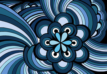 Fototapeta na wymiar Abstract pattern made up of flower.Vector