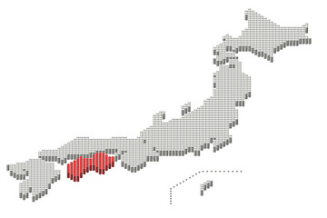 日本地図 ドットマップ 地方別 県別 北方領土 Wall Mural Iokuukan 日本地図 ドットマップ 地方別 県別 北方領土 Wall Mural Iokuukan