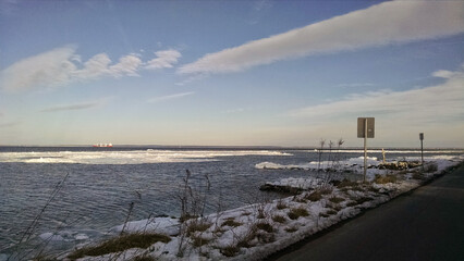 Snowy Seawall