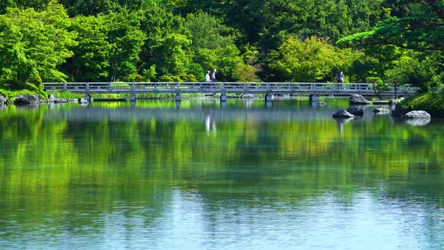 日本庭園が美しい昭和記念公園