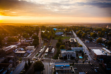 Aerial Sunrise in Souderton, PA