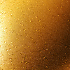 yellow water drops on glass