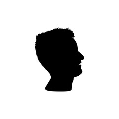 Men silhouette head icon symbol