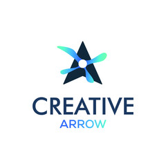 Obraz premium Creative arrow logo, arrow design concept, arrow energy, arrow power concept, direction logo