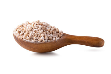 Organic Sago Pearls isolated on a white background