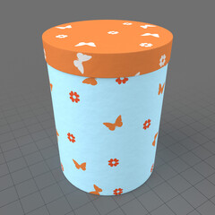Cylindrical storage container